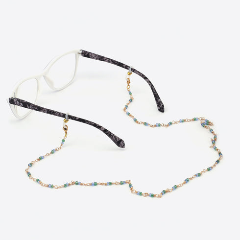 10 Pieces Eyeglass Glasses Chains, Elegant Eyewear Retainer, Beaded Eyeglass Strap Holder, lanyard for Women, Stylish Sunglass Reading Eyeglass Chains,RN43043